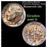 1977-p Roosevelt Dime Steve Martin Collection Rain