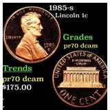 1985-s Proof Lincoln Cent 1c Grades GEM++ Proof De