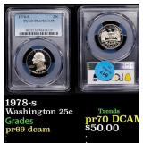 1978-s Proof Washington Quarter 25c pr69 dcam PCGS