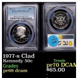 1977-s Clad Proof Kennedy Half Dollar 50c pr69 dca
