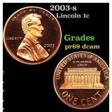 2003-s Proof Lincoln Cent 1c Grades GEM++ Proof De
