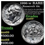 1996-w Roosevelt Dime RARE! 10c Grades Gem++ Unc