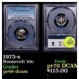 PCGS 1975-s Proof Roosevelt Dime 10c Graded pr69 d