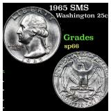 1965 SMS Washington Quarter 25c Grades sp66