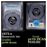 1975-s Proof Roosevelt Dime 10c pr69 dcam PCGS