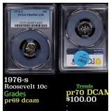 1976-s Proof Roosevelt Dime 10c pr69 dcam PCGS