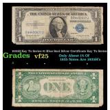 1935H Key To Series $1 Blue Seal Silver Certificat
