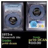 1975-s Proof Roosevelt Dime 10c pr69 dcam PCGS