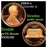 1984-s Proof Lincoln Cent 1c Grades GEM++ Proof De