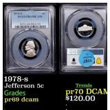 1978-s Proof Jefferson Nickel 5c pr69 dcam PCGS