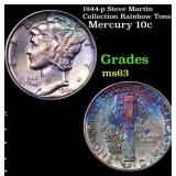 1944-p Mercury Dime Steve Martin Collection Rainbo