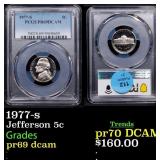 1977-s Proof Jefferson Nickel 5c pr69 dcam PCGS