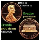 1984-s Proof Lincoln Cent 1c Grades GEM++ Proof De