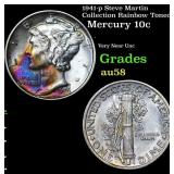 1941-p Mercury Dime Steve Martin Collection Rainbo