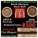 Lincoln Wheat Cent 1c Mixed Roll Orig Brandt McDon