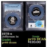 1978-s Proof Jefferson Nickel 5c pr69 dcam PCGS