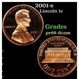 2001-s Proof Lincoln Cent 1c Grades GEM++ Proof De