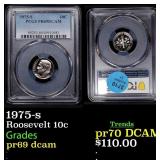 1975-s Proof Roosevelt Dime 10c pr69 dcam PCGS
