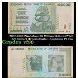 2007-2008 Zimbabwe 50 Million Dollars (ZWR, 3rd Do