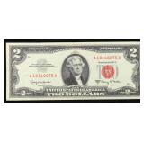 1963A $2 Red Seal United States Note Grades Select