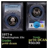 1977-s Proof Washington Quarter 25c pr69 dcam PCGS