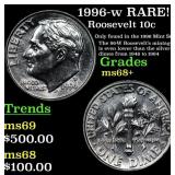 1996-w Roosevelt Dime RARE! 10c Grades Gem++ Unc