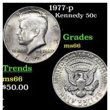 1977-p Kennedy Half Dollar 50c Grades GEM+ Unc
