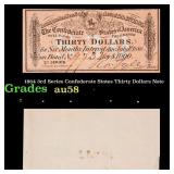 1861 Confederate States Two Dollars Note Grades Ch