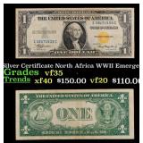 1935A $1 Silver Certificate North Africa WWII Emer