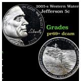 2005-s Western Waters Proof Jefferson Nickel 5c Gr