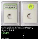 Authentic Meteorite Space Rock Campo Del Cielo Arg