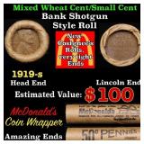 Lincoln Wheat Cent 1c Mixed Roll Orig Brandt McDon