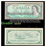 1961-1972 (1954 Modified Hair Issue) Canada $1 Ban