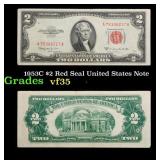 1953C $2 Red Seal United States Note Grades vf++