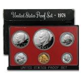 1978 United States Proof Set, 5 Coins Inside
