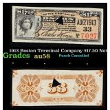 1913 Boston Terminal Company $17.50 Note Grades Ch