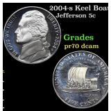 2004-s Keel Boat Proof Jefferson Nickel 5c Grades