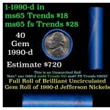 BU Shotgun Jefferson 5c roll, 1990-d 40 pcs Bell T