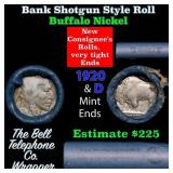 Buffalo Nickel Shotgun Roll in Old Bank Style 