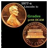 1977-s Proof Lincoln Cent 1c Grades GEM++ Proof De