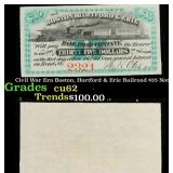 Civil War Era Boston, Hartford & Erie Railroad $35