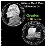 2004-s Keel Boat Proof Jefferson Nickel 5c Grades