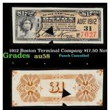 1914 Boston Terminal Company $17.50 Note Grades Ch