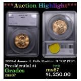 ***Auction Highlight*** 2009-d James K. Polk Posit