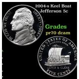 2004-s Keel Boat Proof Jefferson Nickel 5c Grades