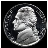 1988-s Proof Jefferson Nickel 5c Graded pr70 dcam