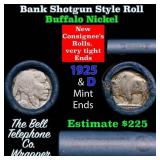 Buffalo Nickel Shotgun Roll in Old Bank Style 