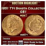 ***Major Highlight*** 1851 Gold Dollar TY-I Shasta