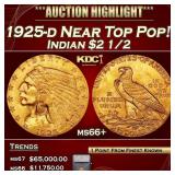 ***Major Highlight*** 1925-d Gold Indian Quarter E