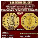 ***Major Highlight*** 1872 George Washington Calif